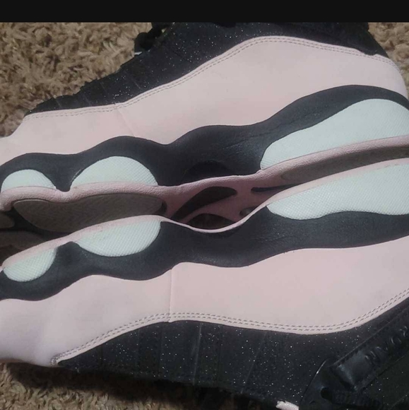 Jordan 6 rings GS snekers 'Black Pink Foam- Anthracite' suede - Picture 9 of 10